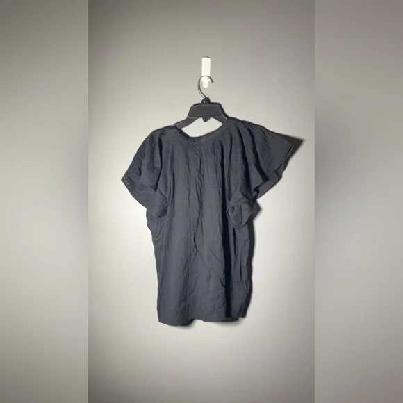 LOFT Flutter Sleeve Button Top Womens Size Large - Picture 3 of 5